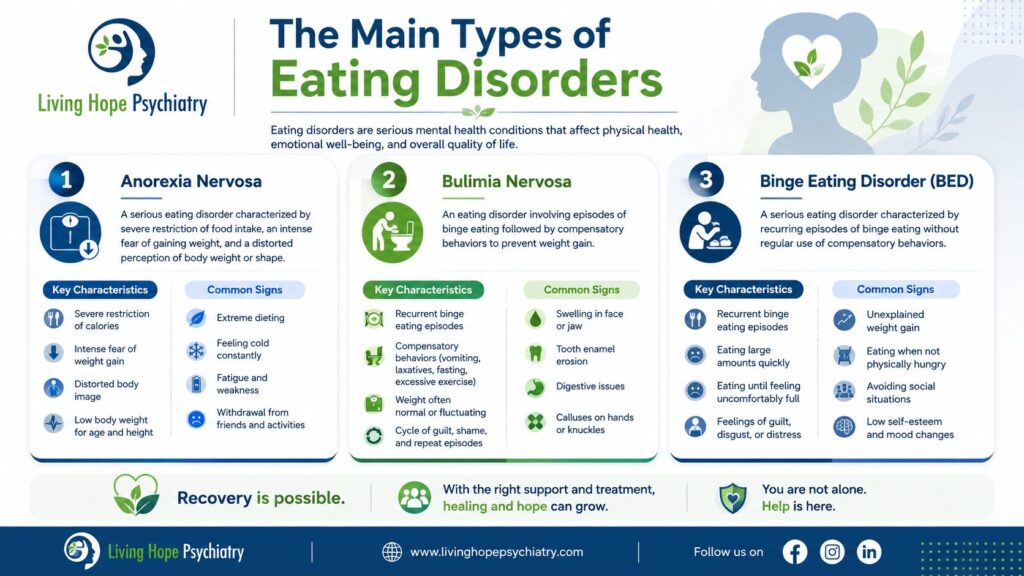Main Types of Eating Disorders